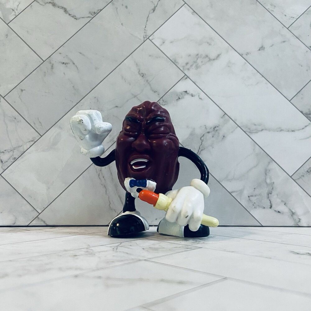 Vintage 1987 California Raisins Applause Black & White Shoes  With Microphone